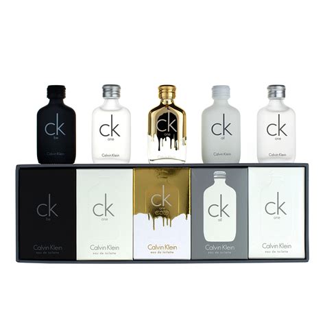 calvin klein miniature perfume set for her